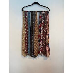 Lot of 10 Men’s Designer Neckties Mixed Pattern Vintage Style Tie Bundle